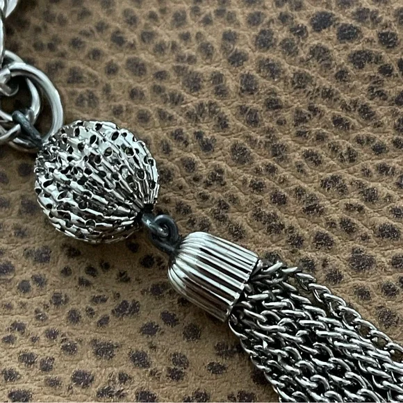 Vintage Silver Metal Chain Belly Waist Belt - Picture 10 of 13